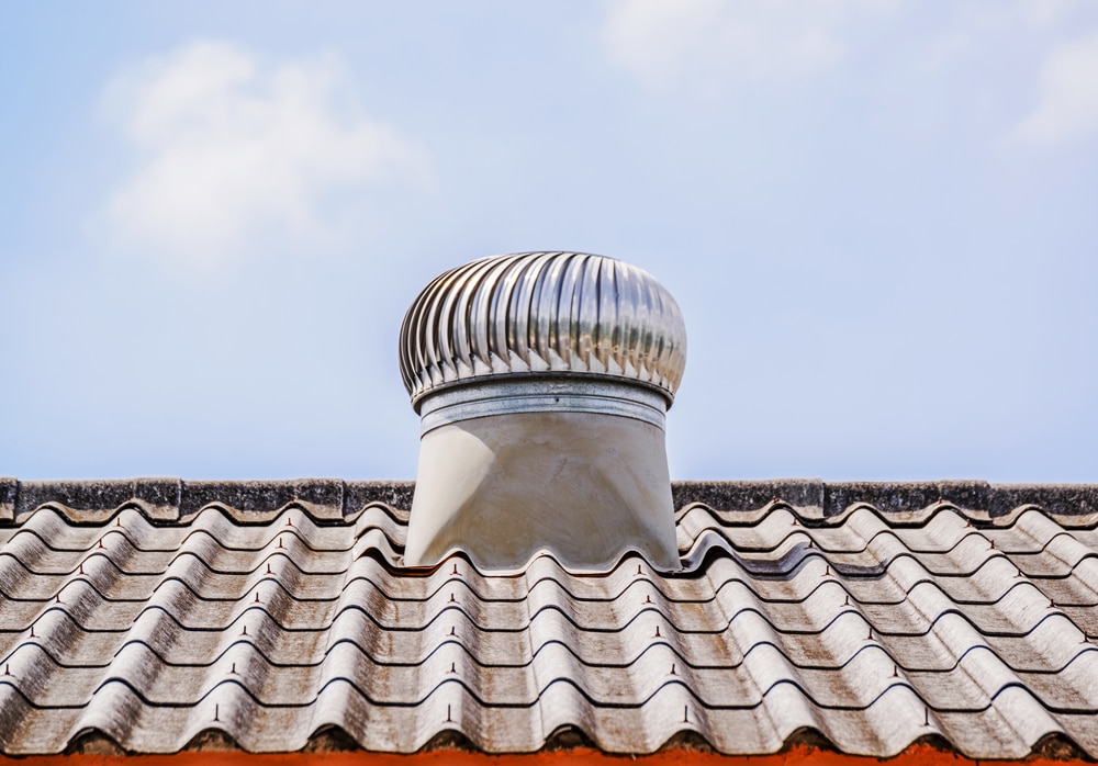 Roof ventilation system on a residential home in West Palm Beach