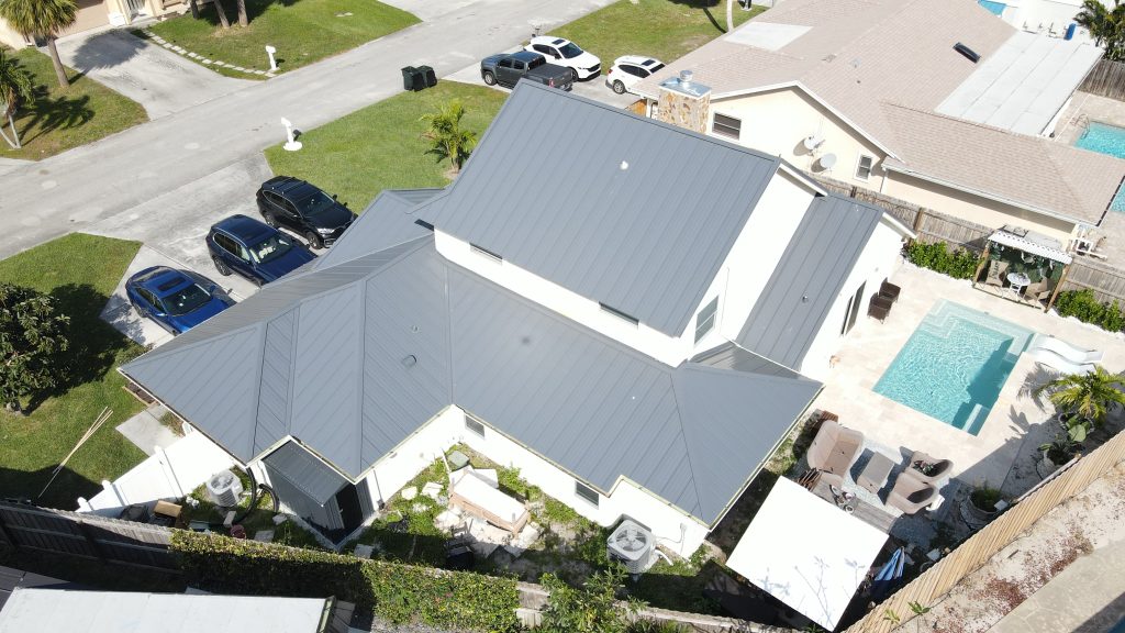 metal roof installation in West Palm